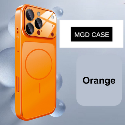 Frosted Magnetic Large Window Lens Protective Phone Case