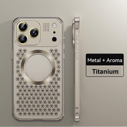 Super Cool Heat Dissipation Anti-fall Metal Magnetic Phone Case