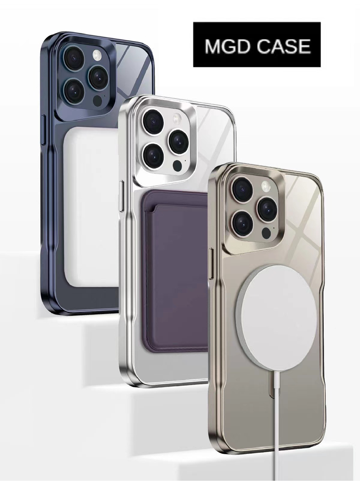 New Small Waist Transparent Magnetic Phone Case