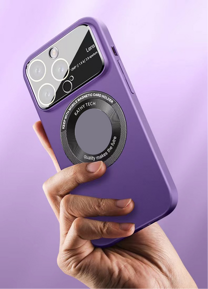 Large Window Lens Protection Magnetic Phone Case