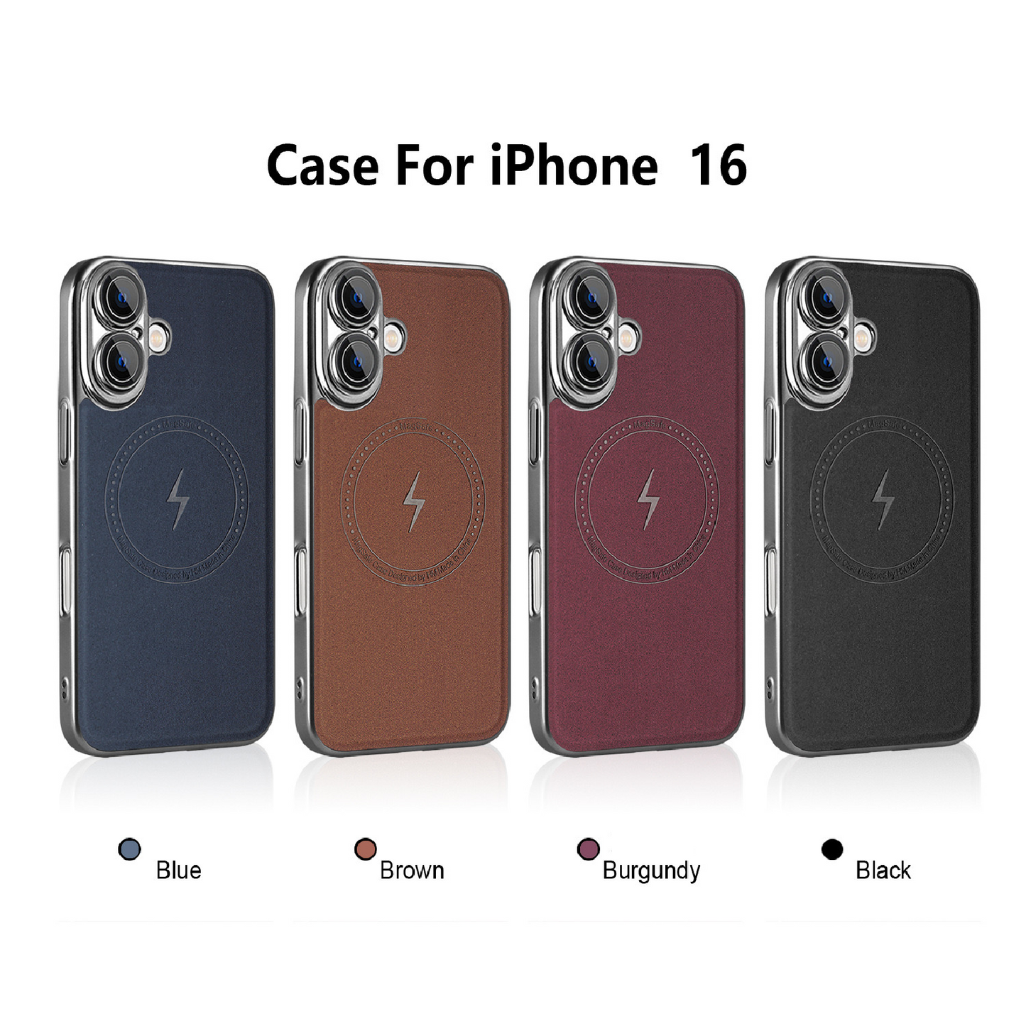 Premium Lightning Leather Magnetic Phone Case
