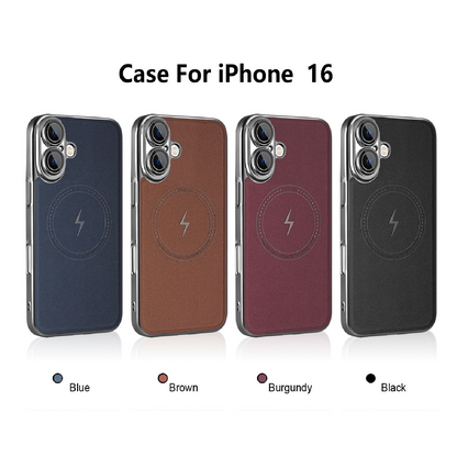 Premium Lightning Leather Magnetic Phone Case