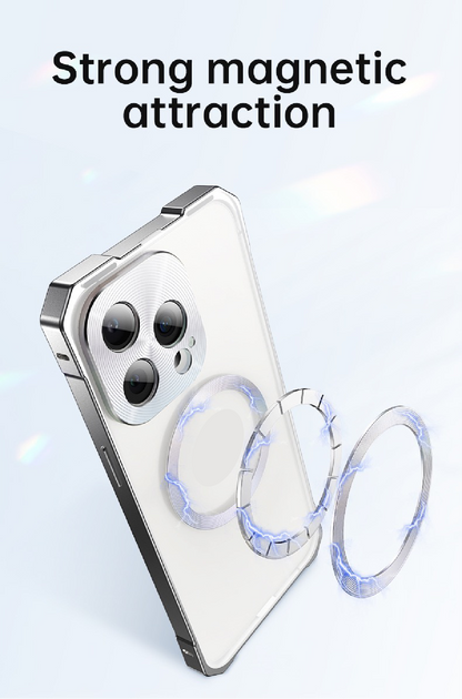 Magnetic Alloy Frame Mobile Phone Case