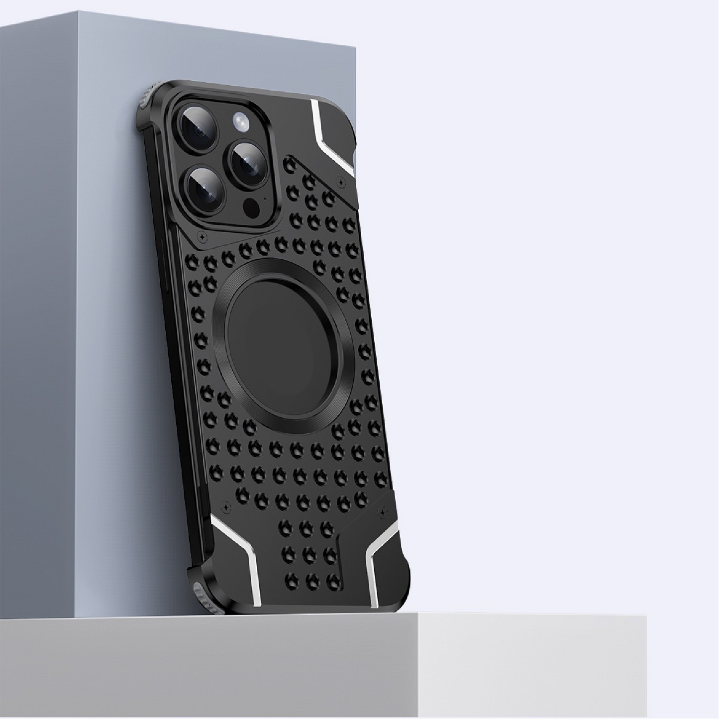 Metal Magnetic Frameless Armor Phone Case