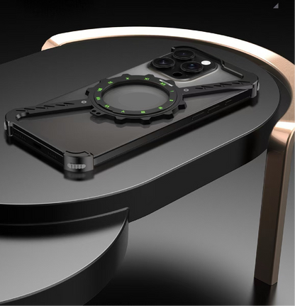 Z-Shape Gear Metal Magnetic Holder Phone Case