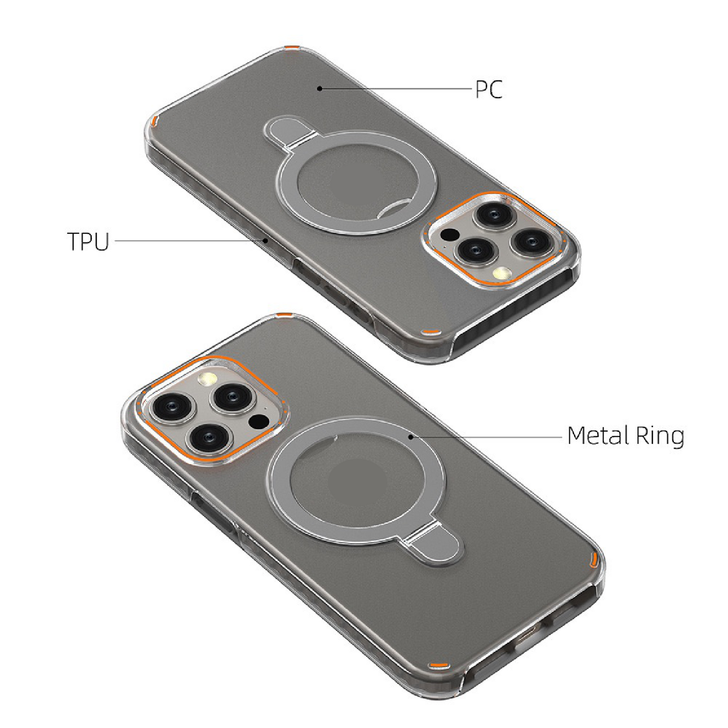 New Colorful Magnetic Bracket Phone Case