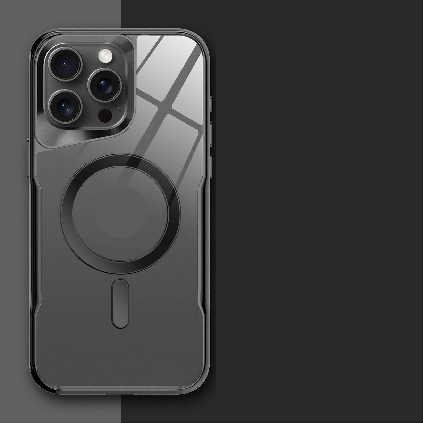 New Small Waist Transparent Magnetic Phone Case