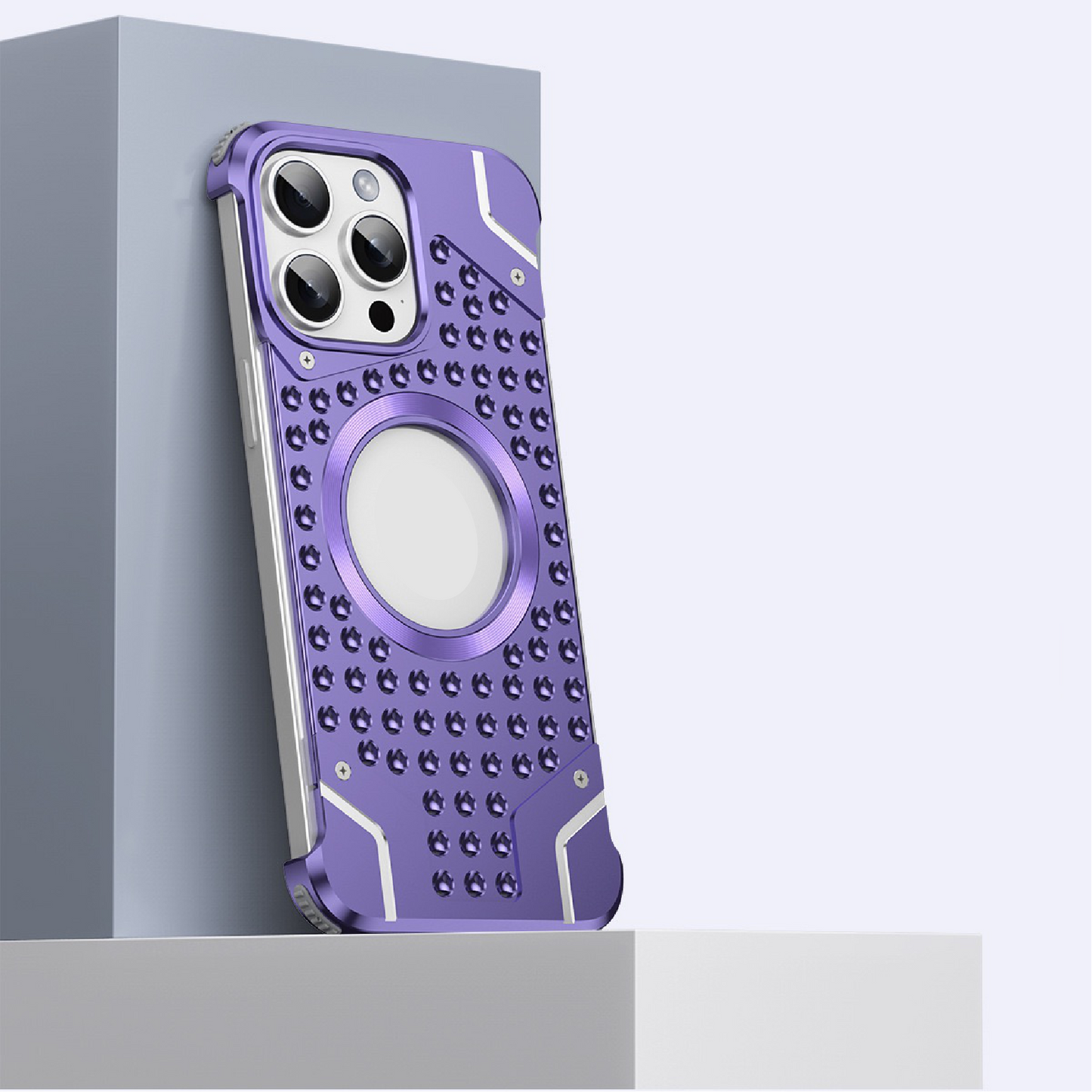 Metal Magnetic Frameless Armor Phone Case