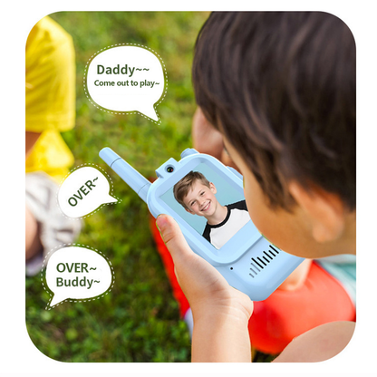 🎄🎁【Christmas Gift 】Kids Video Walkie Talkies with Built-in WiFi-Rechargeable, No Data Needed