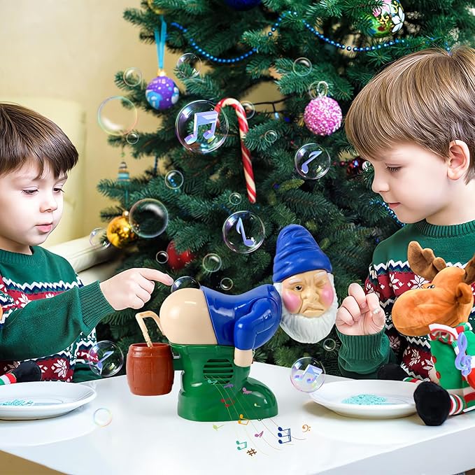 🎅🎁 Santa Claus Bubble Machine – Funny Farting Santa Toy with Lights, Music & Bubbles