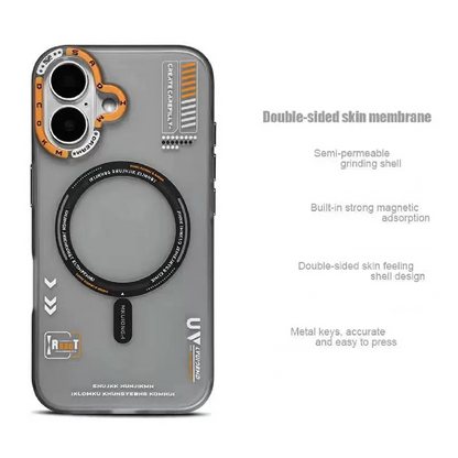 Tech Style Magnetic Frosted Phone Case