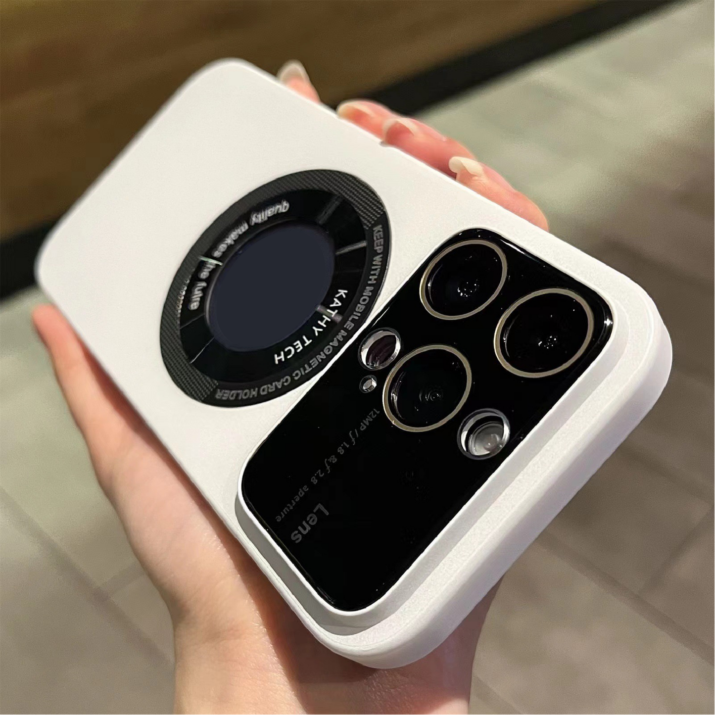 Large Window Lens Protection Magnetic Phone Case