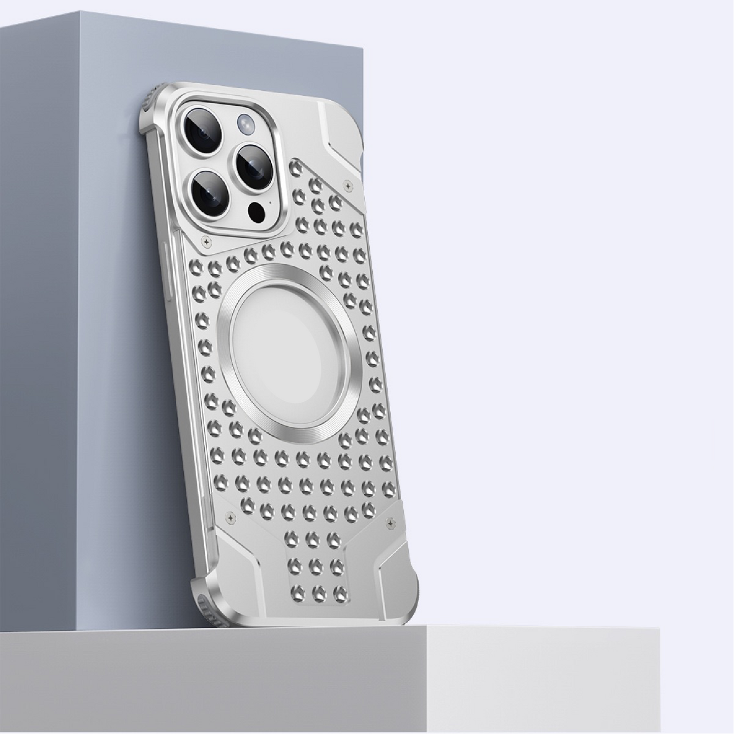 Metal Magnetic Frameless Armor Phone Case