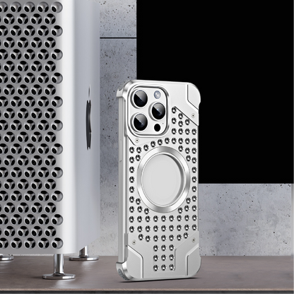 Metal Magnetic Frameless Armor Phone Case