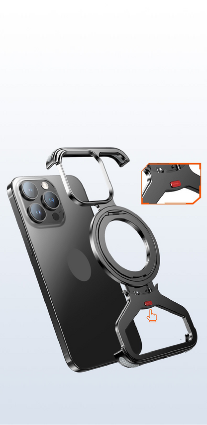 Personalized Metal Frameless Anti-fall Snap Buckle Magnetic Mobile Phone Case