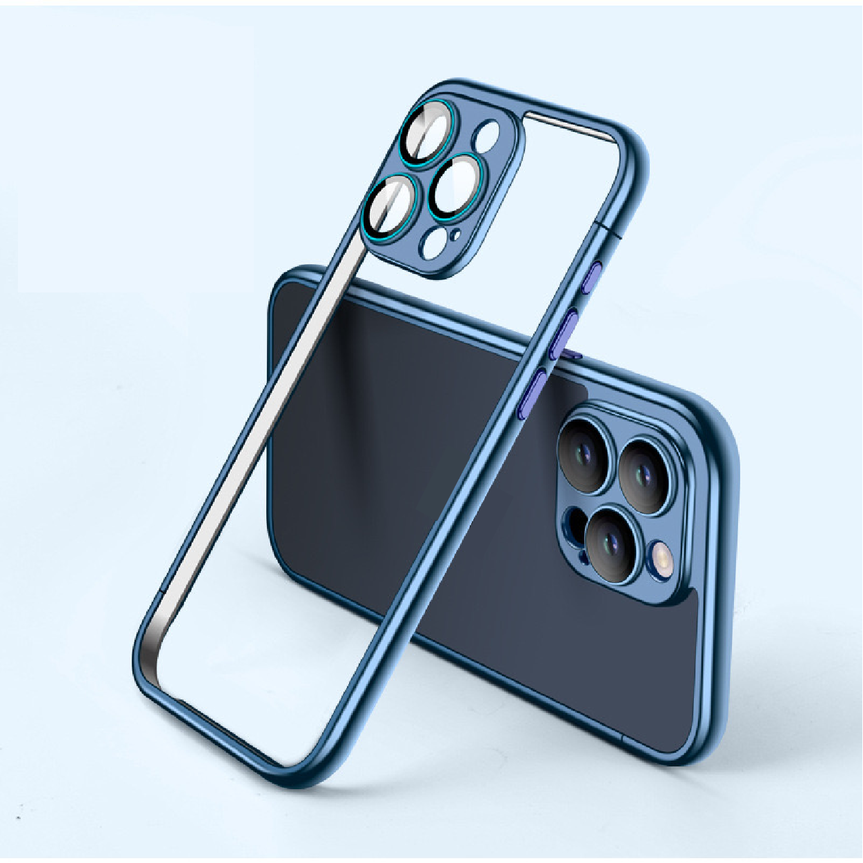 Matte Electroplated Frame Phone Case