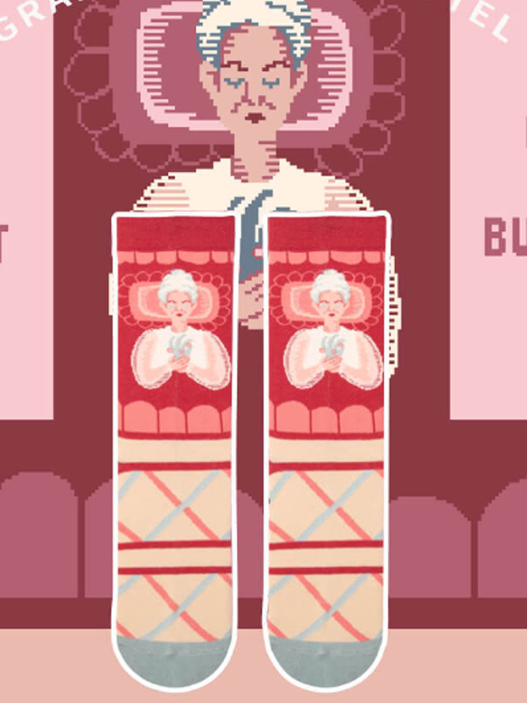 Cartoon Pattern Mid-Calf Socks