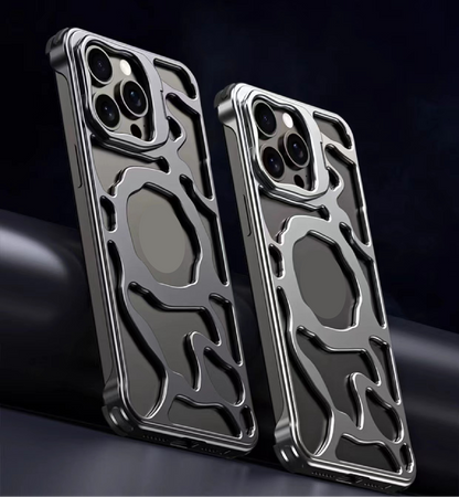 Lucky Cloud Aluminum Alloy Magnetic Stand Phone Case