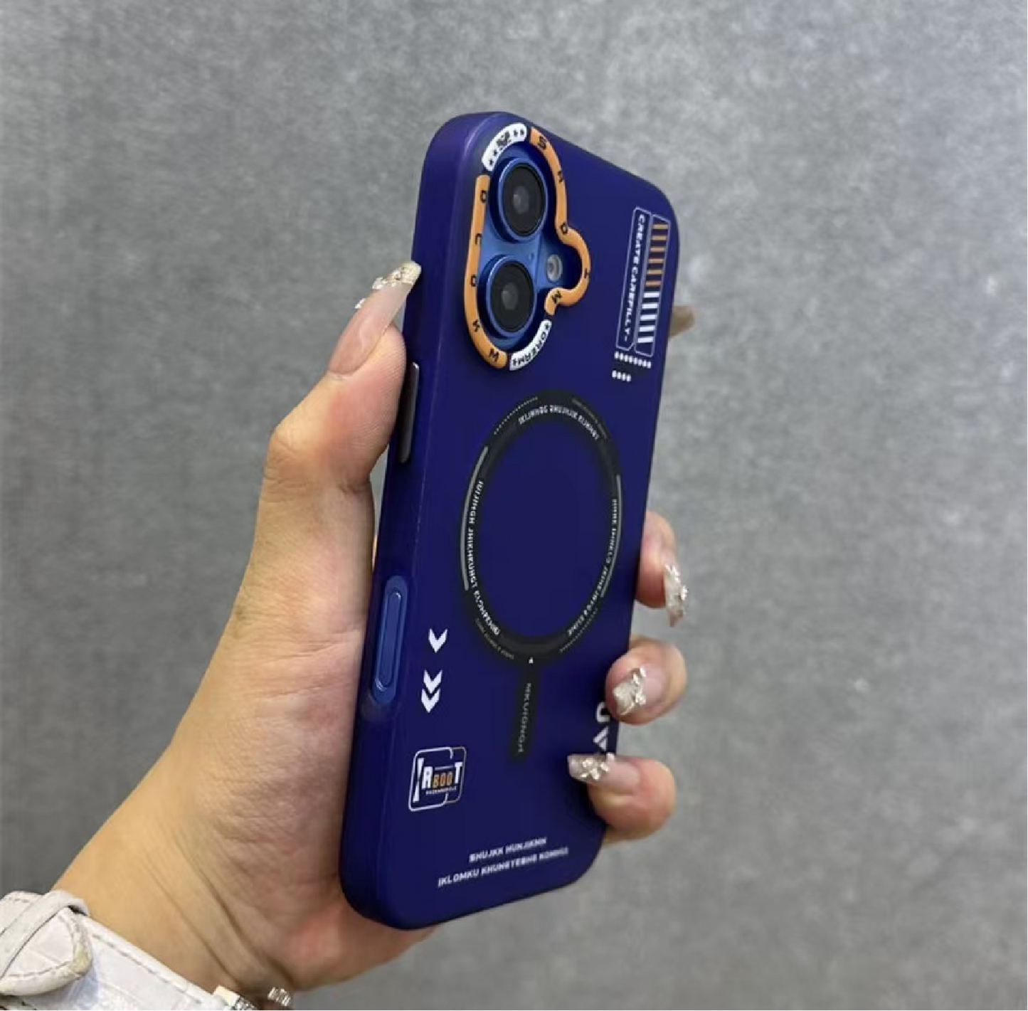 Tech Style Magnetic Frosted Phone Case