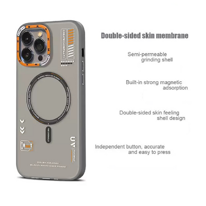 Tech Style Magnetic Frosted Phone Case