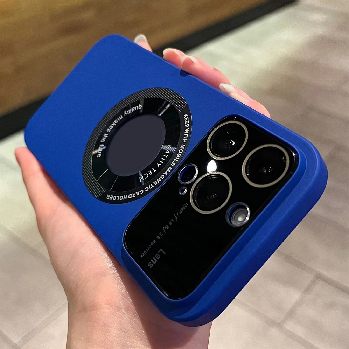 Large Window Lens Protection Magnetic Phone Case