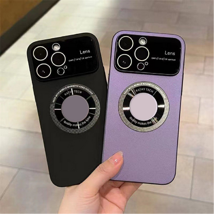 Large Window Lens Protection Magnetic Phone Case