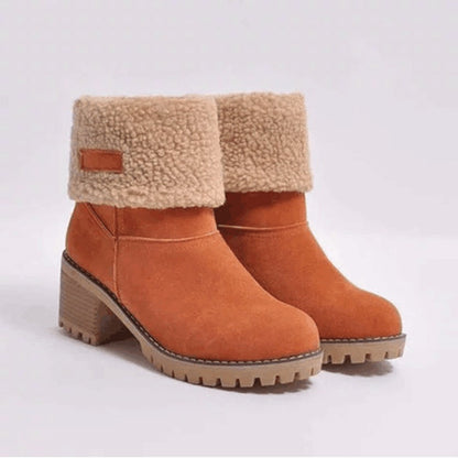 Libiyi seniors' chunky heel winter boots-DE