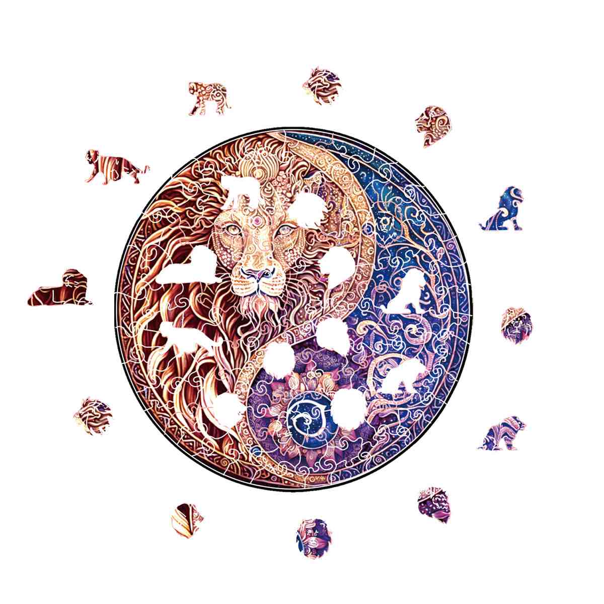 Lion Yin Yang - Jigsaw Puzzle