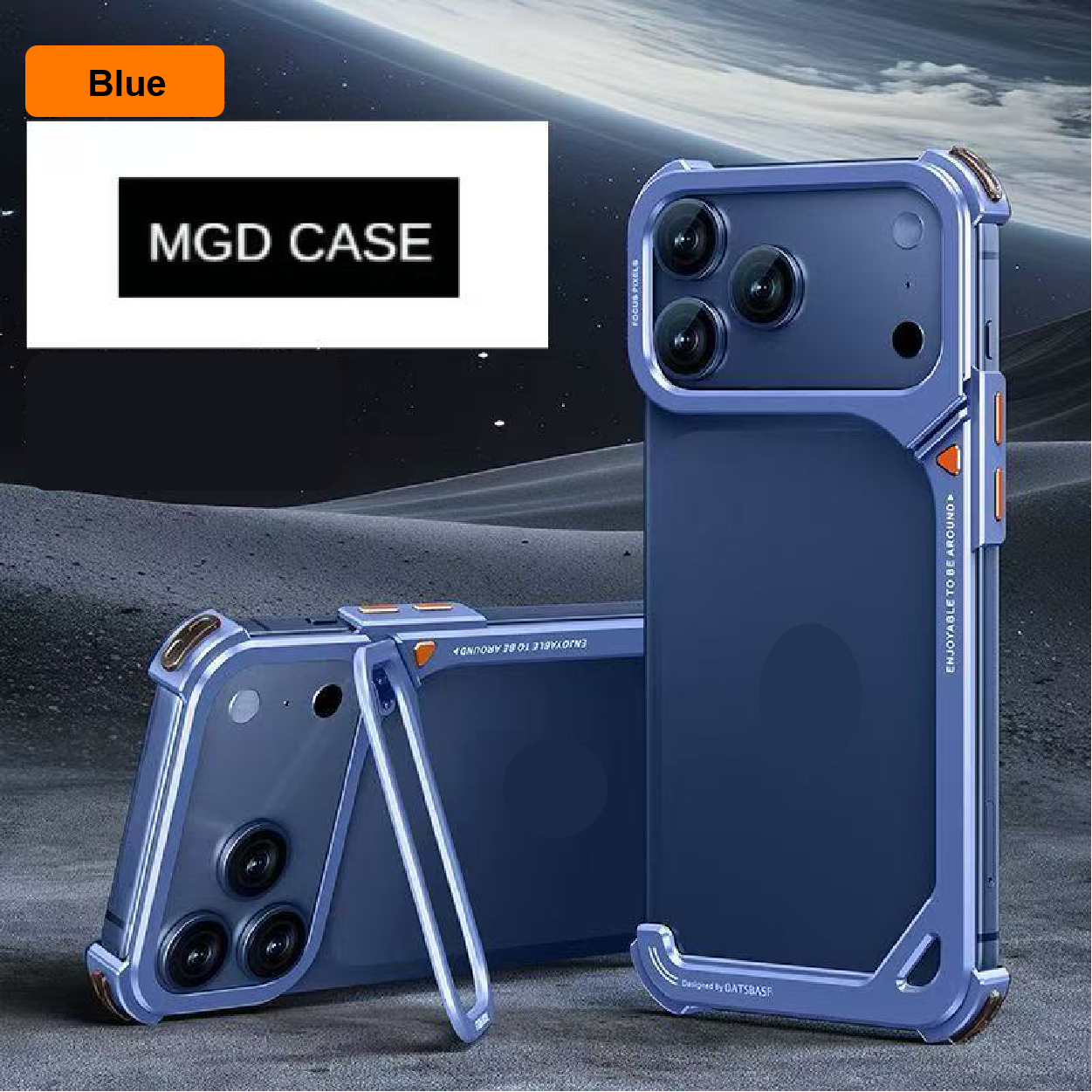 G-Shaped Metal Frame Bracket Anti-fall Mobile Phone Case