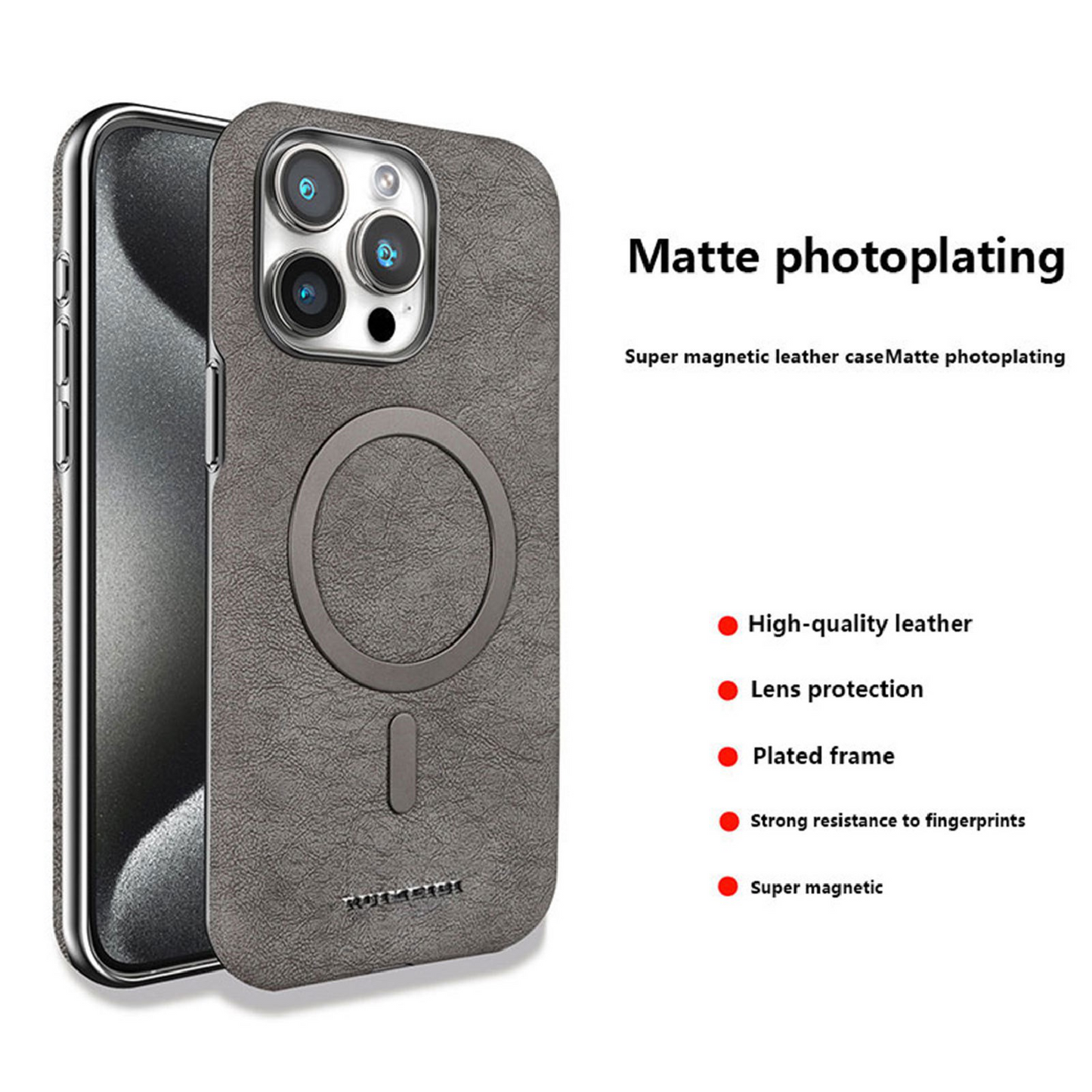 New Business Suede Magnetic Phone Case