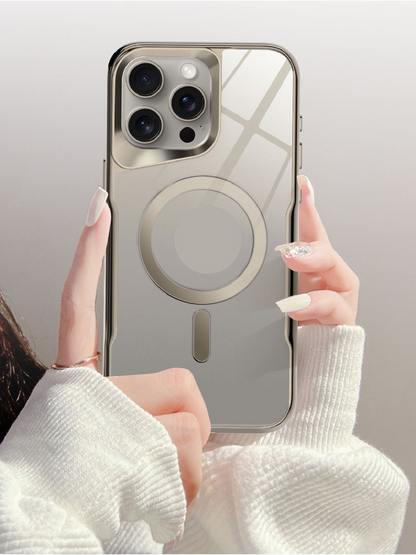 New Small Waist Transparent Magnetic Phone Case