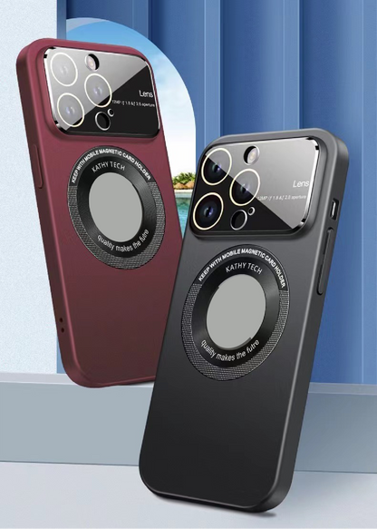 Large Window Lens Protection Magnetic Phone Case