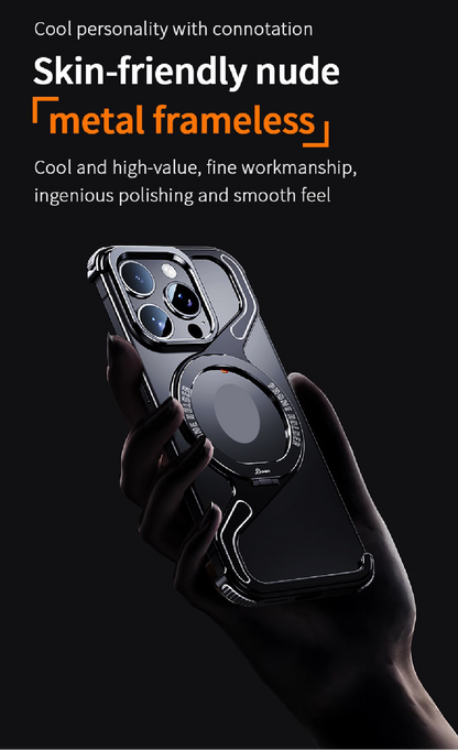 New Z-shaped Metal Magnetic Phone Case