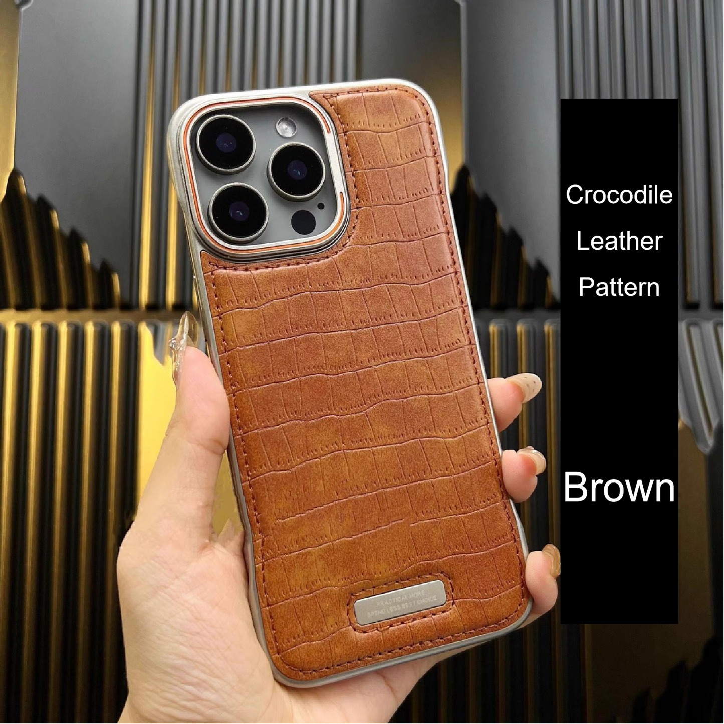 Frameless Leather Magnetic Phone Case