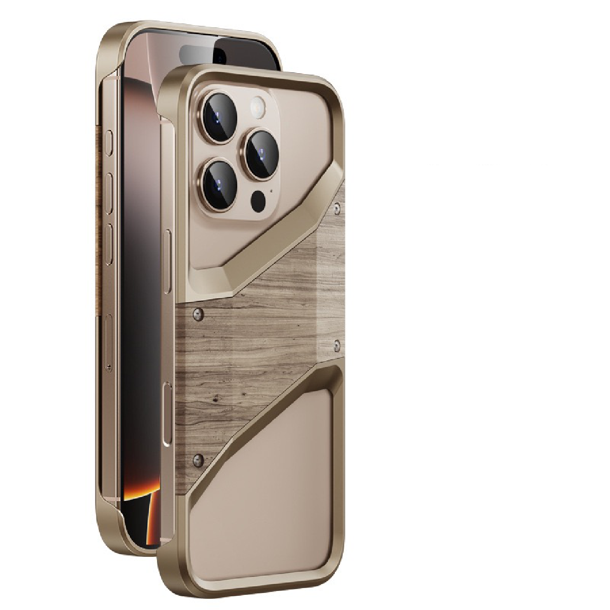Original Wood Metal Heat Dissipation Phone Case