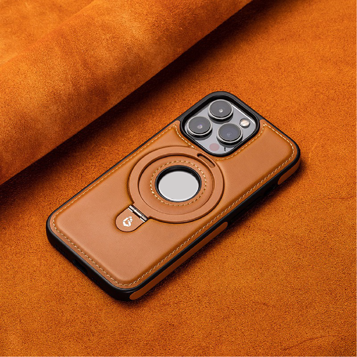 2025 New leather stand magnetic phone case