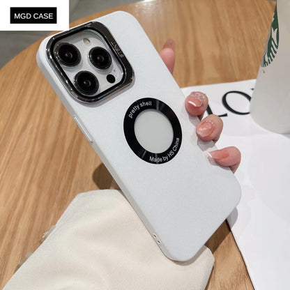 Frosted lens frame bracket mobile phone case