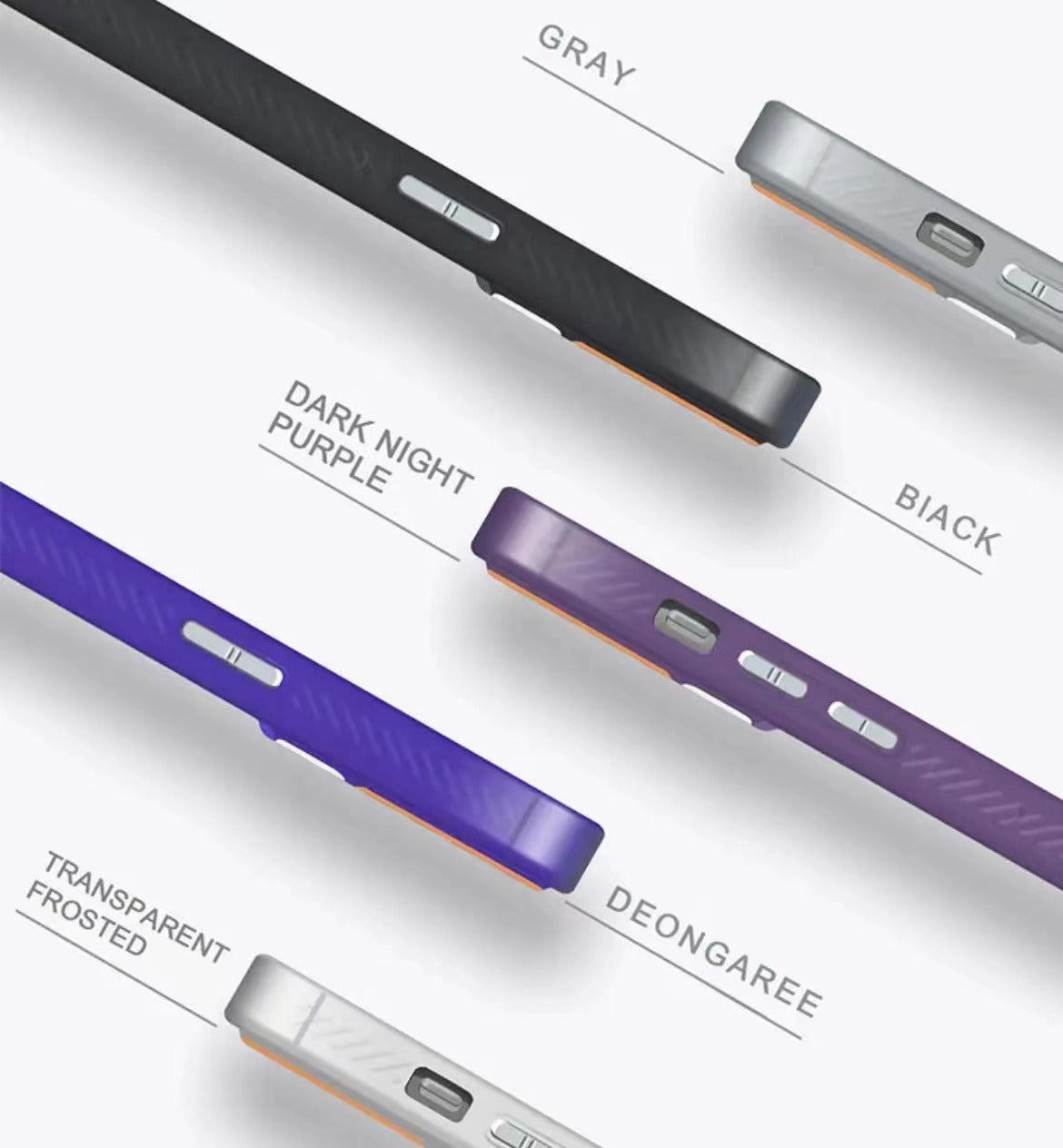 Tech Style Magnetic Frosted Phone Case