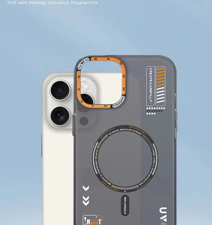 Tech Style Magnetic Frosted Phone Case