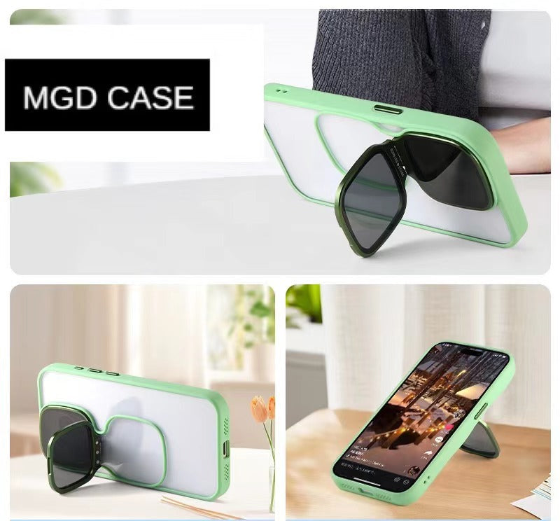 Anti-fall sunglasses holder mobile phone case