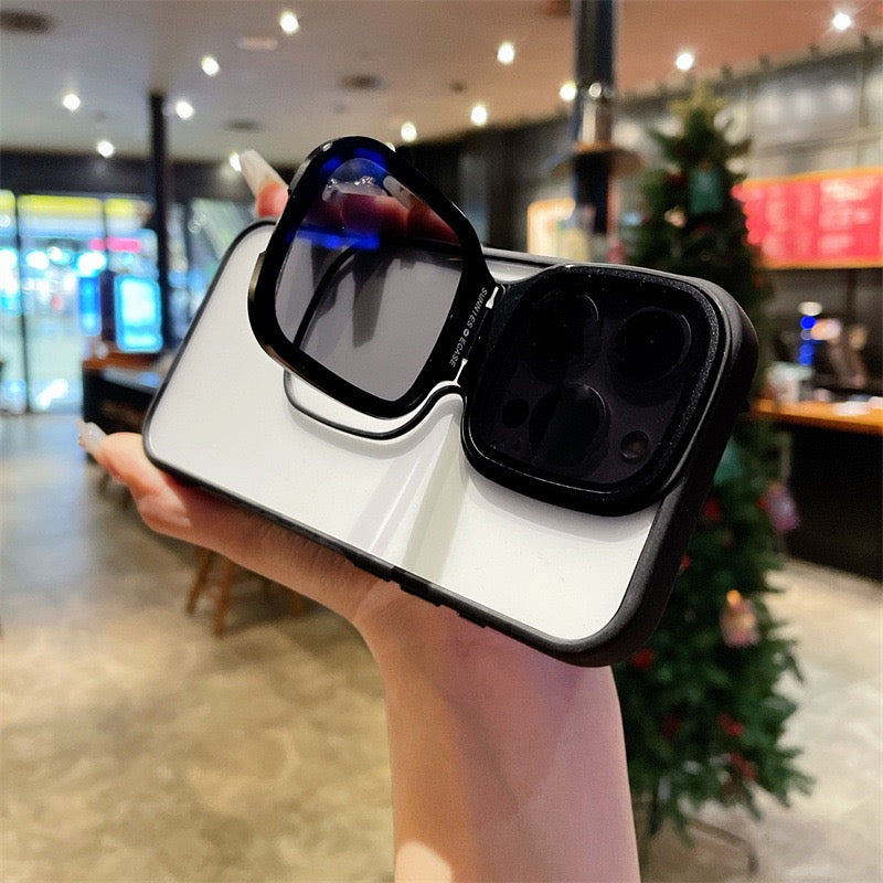 Anti-fall sunglasses holder mobile phone case