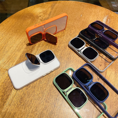 Anti-fall sunglasses holder mobile phone case