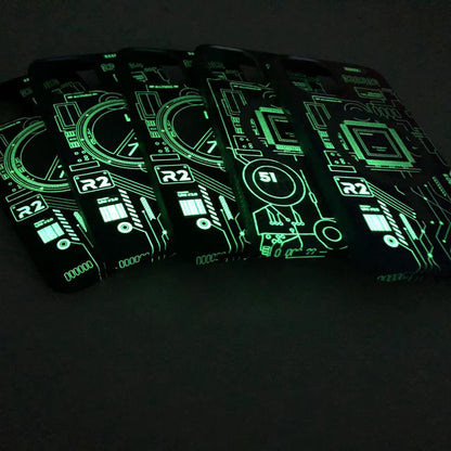 Luminous magnetic phone case