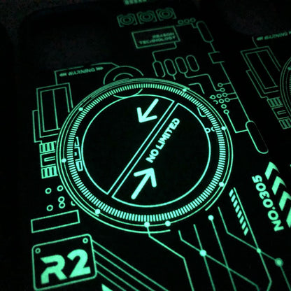 Luminous magnetic phone case