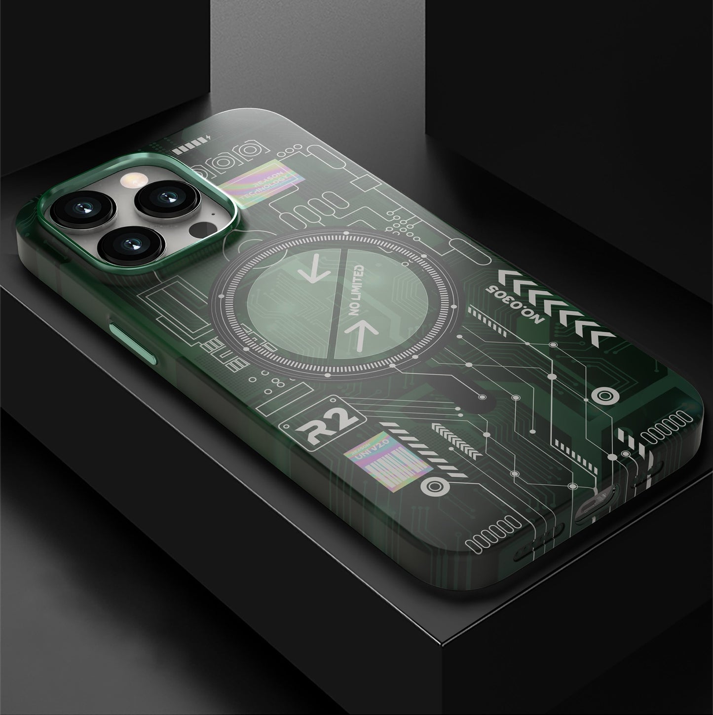 Luminous magnetic phone case