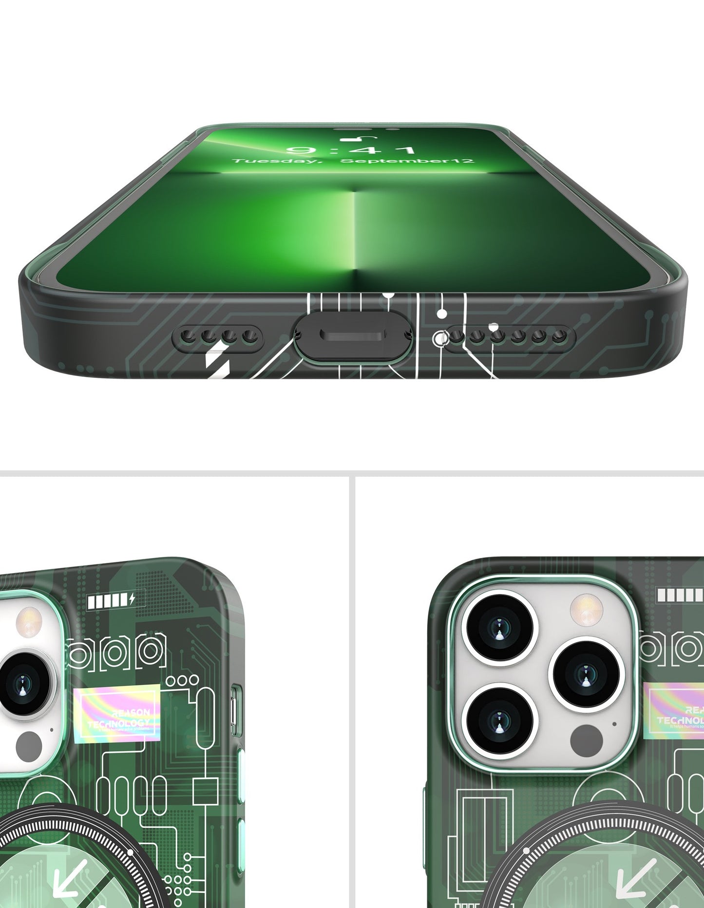 Luminous magnetic phone case