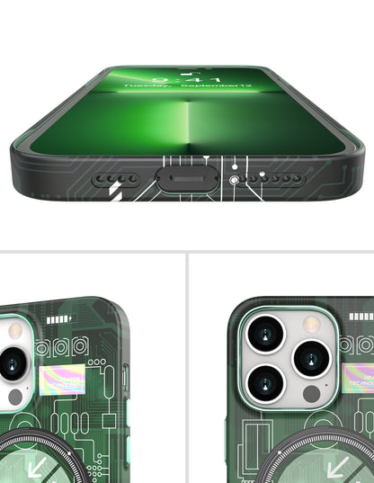 Luminous magnetic phone case