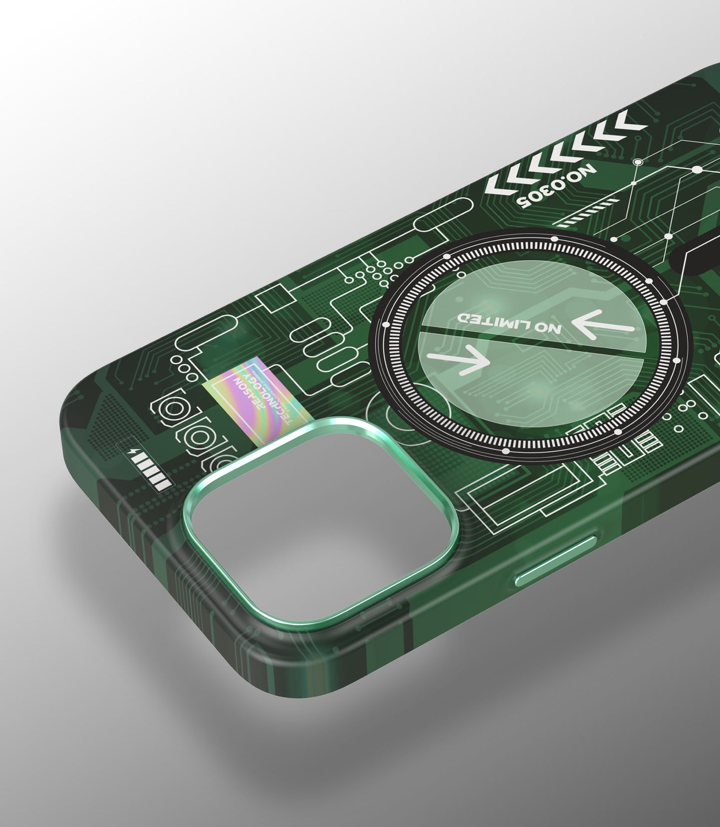 Luminous magnetic phone case