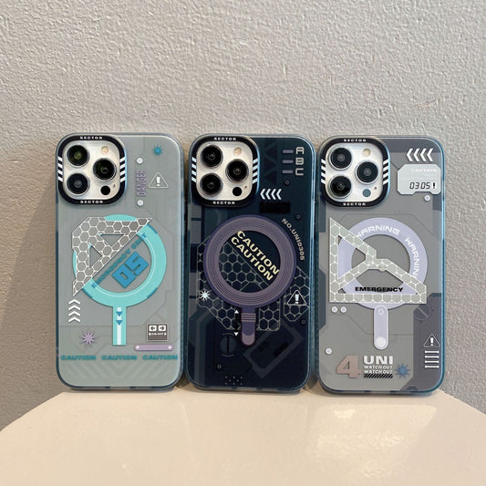 Tech trend cool frosted magnetic phone case