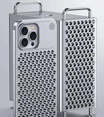 2025 Creative Fragrance heat dissipation metal snap phone case